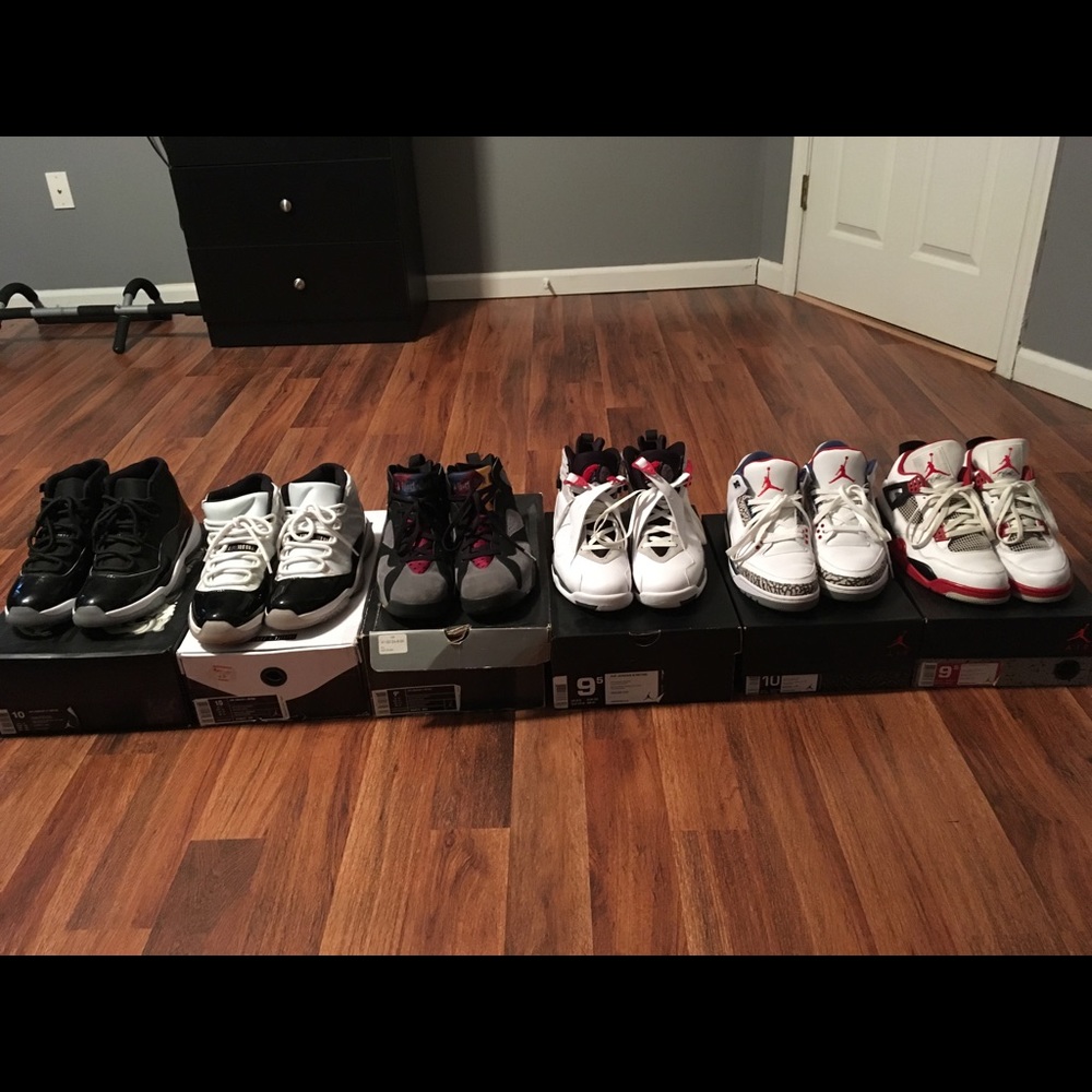 Retro Jordans. All in great shape. Clean.